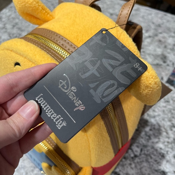 Loungefly Winnie the Pooh Yellow & Blue Plush Mini Backpack main image 7